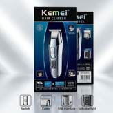 ماشین اصلاح موی صورت کیمی مدل KM-5027 با نمایشگر LCD، شارژ USB، تیغه دقیق و بستهبندی اصلی در لومینو قشم