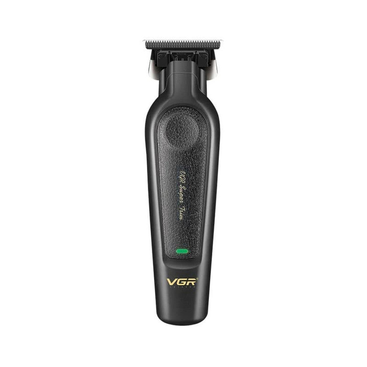 نمای روبروی ماشین اصلاح سر و صورت وی جی آر مدل VGR V-995 با تیغه استیل ضدزنگ و طراحی ارگونومیک در لومینو قشم