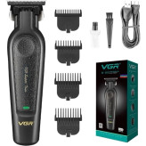ماشین اصلاح موی سر و صورت وی جی آر مدل VGR V-995 به همراه شانهها، کابل شارژ USB، روغن و جعبه محصول در لومینو قشم