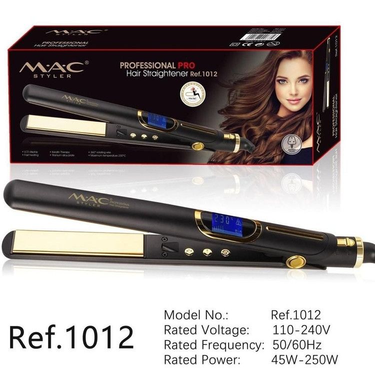 جعبه و دستگاه اتو مو MAC Styler Professional Pro Ref.1012 در برقی آرایشی لومینو قشم