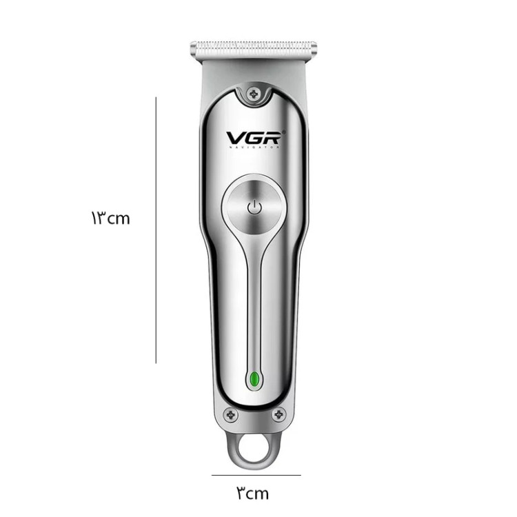 تریمر شارژی وی جی آر مدل V-071 رنگ نقرهای در لومینو قشم