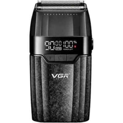 شیور حرفهای VGR V-640S با تیغه دوگانه تیتانیومی، نمایشگر LED و شارژ Type-C در لومینو قشم