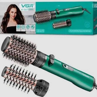 جعبه و مشخصات سشوار برس دار چرخشی VGR V-498 - لومینو قشم