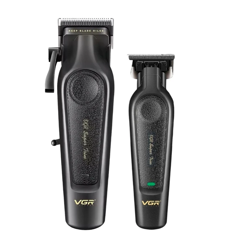 ماشین اصلاح VGR V-197 V-995 دو عددی مشکی لومینو قشم