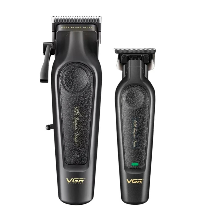 ماشین اصلاح VGR V-197 V-995 دو عددی مشکی لومینو قشم
